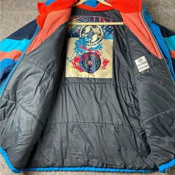 Colmar Super Mecpor Mens Outdoor Mountain Snow Hooded Vintage Ski Jacket Size 42